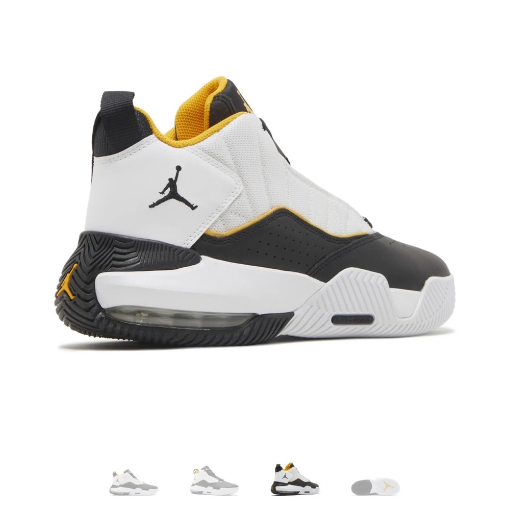Jordan Stay Loyal “White Taxi Black” Sneakers Big Boys 6.5